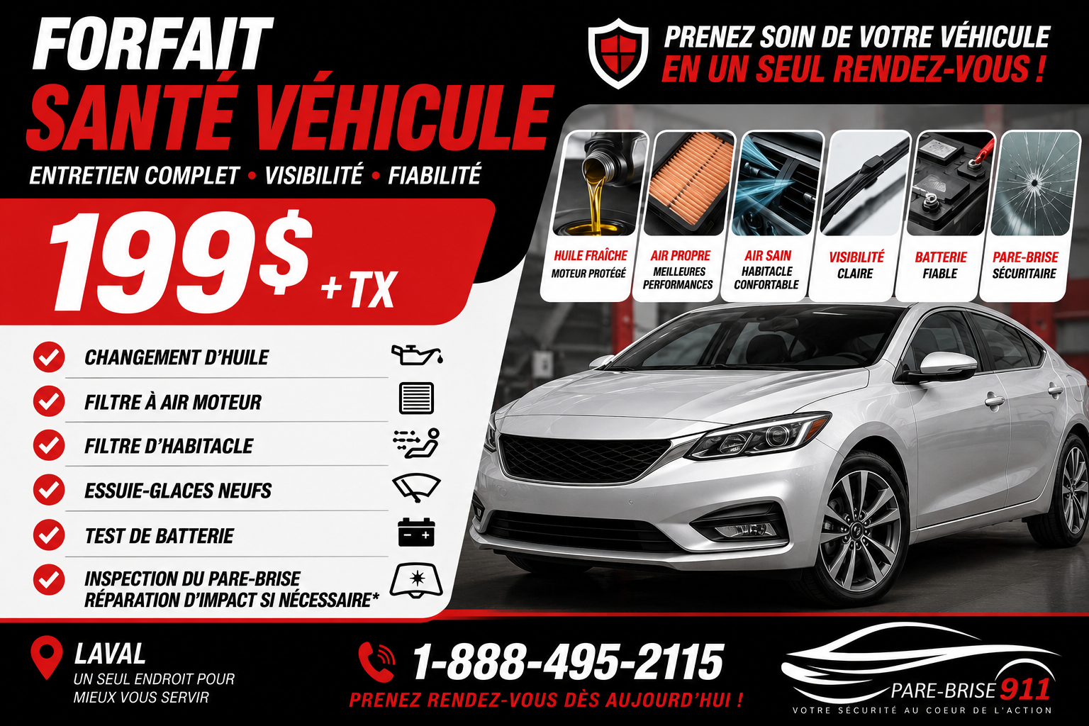Forfait Santé Véhicule 199$